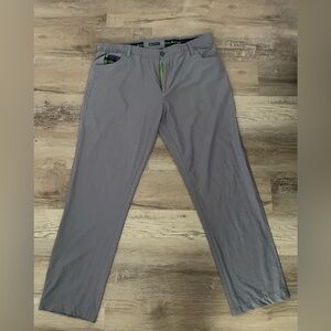 William Murray Golf Straight Fit Pants Men's Size 38 Performance Gray